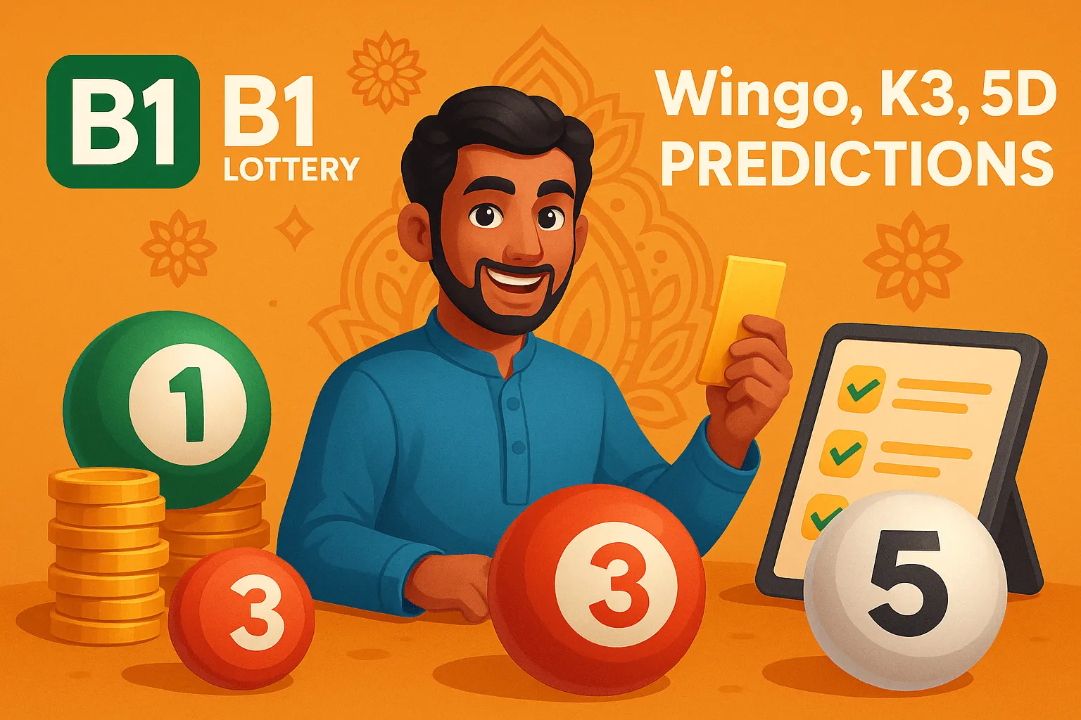B1 Lottery Banner – Wingo, K3, 5D Predictions